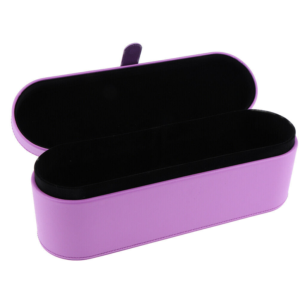 Purple Leather Travel Storage Case Gift Box For Dyson Supersonic Hair Dryer