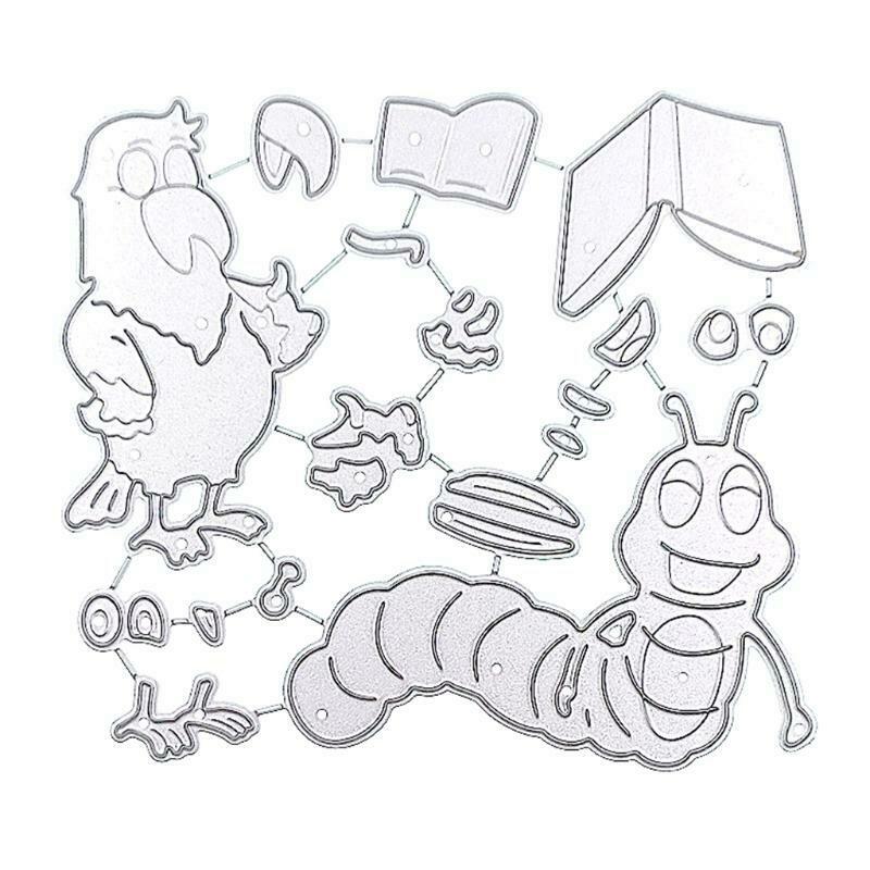 Caterpillar Parrot Metal Cutting Dies Stencil DIY Scrapbooking Album Paper Card