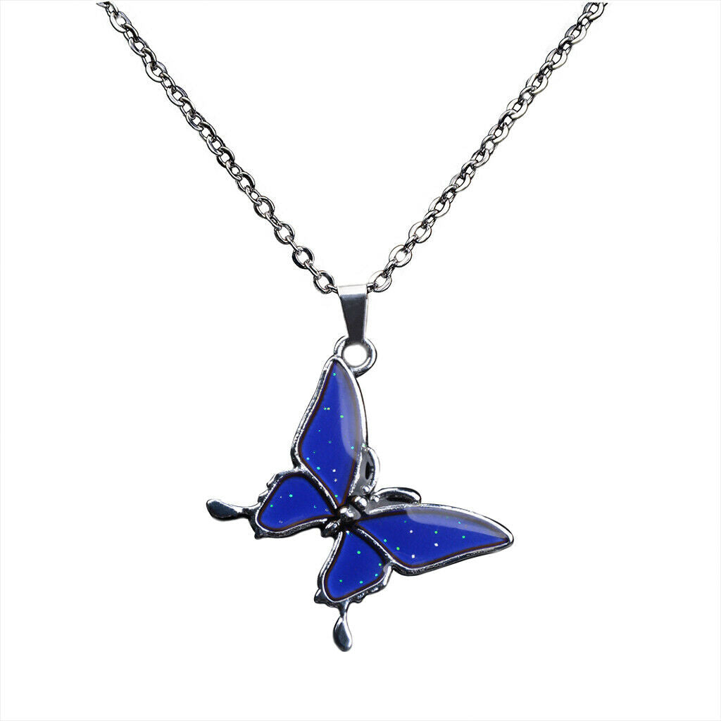 2 Sets Color Change Mood Emotion Necklace Ring Jewelry Set Necklace Chain