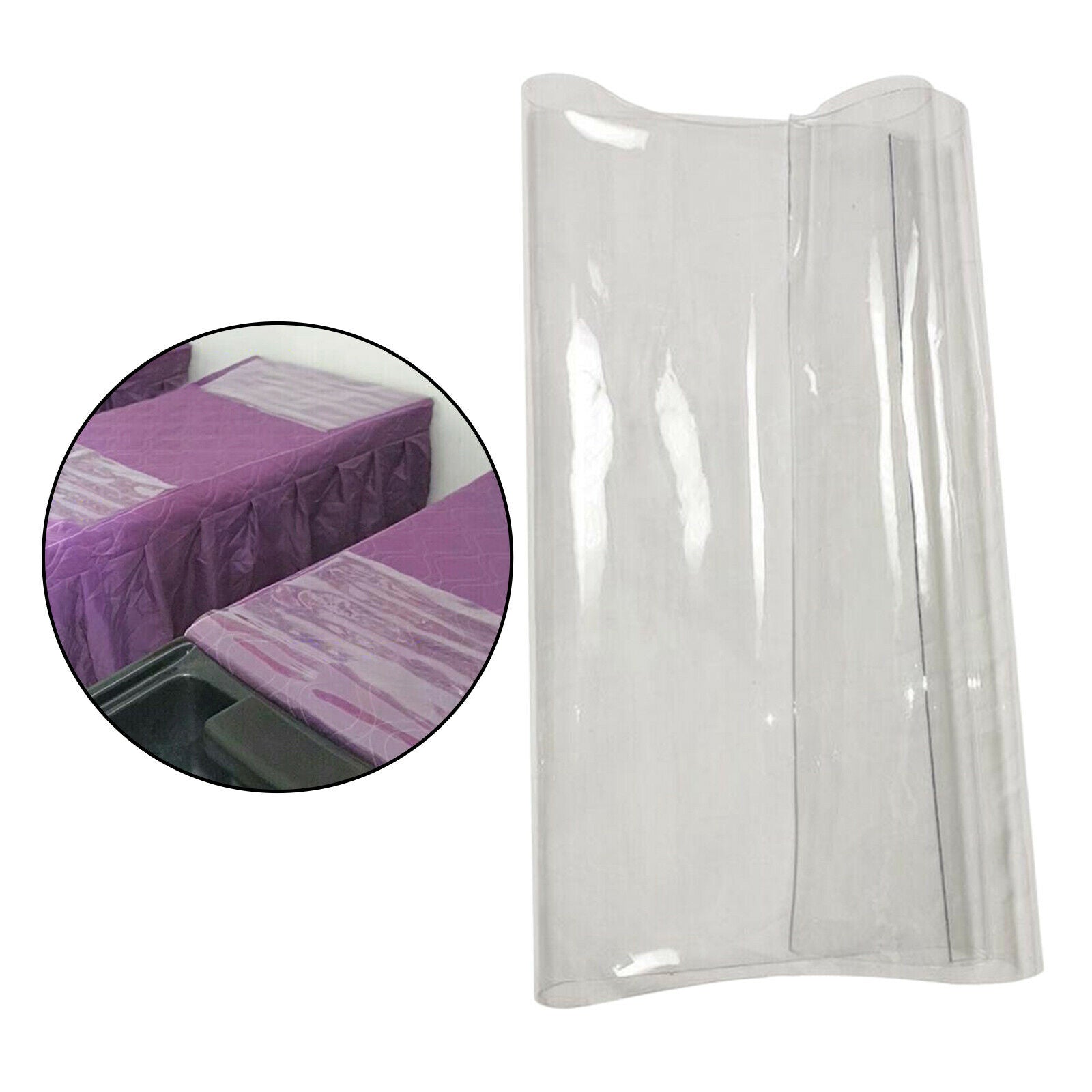 Reuseable Massage SPA Salon PVC Clear Waterproof Shampoo Bed Pad 50x60cm