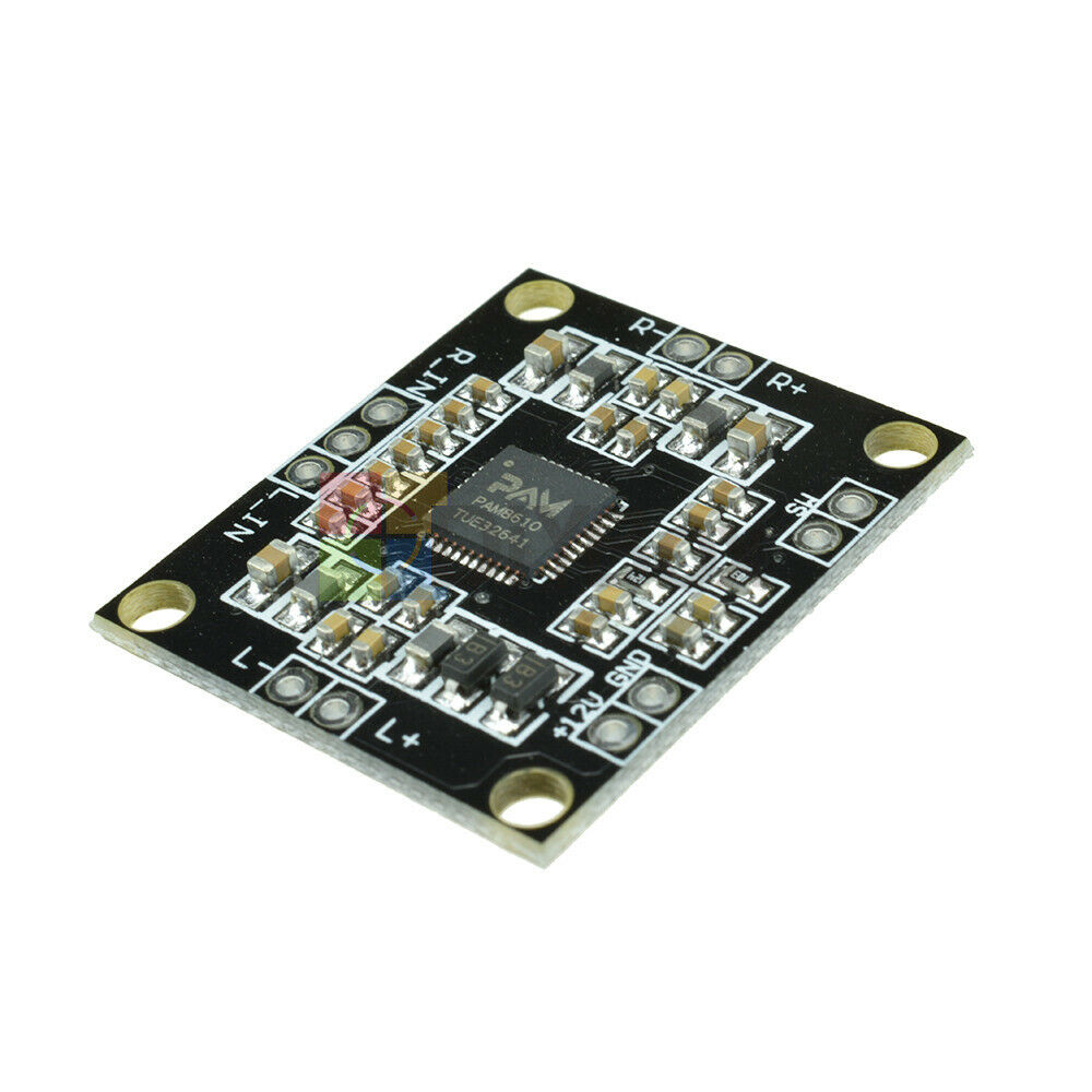 2PCS Digital PAM8610 2X15W Dual channel Stereo Class Amplifier Board DC 12V