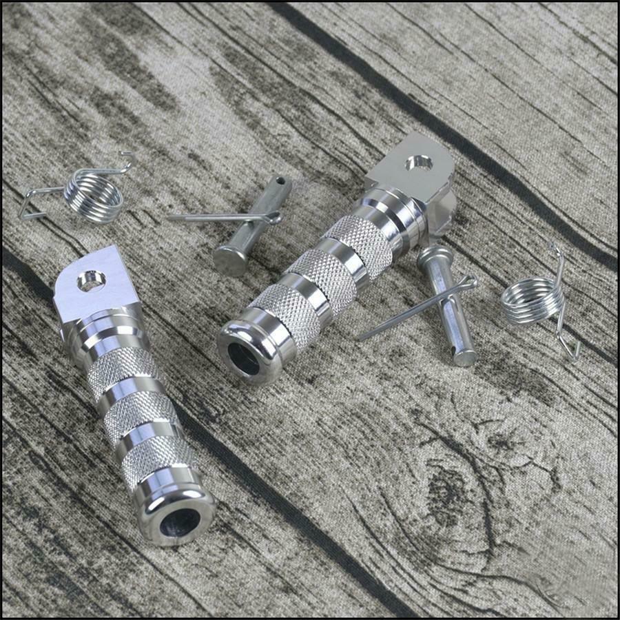 2Pcs Retro Motorcycle Modified Foot Pedal Foor CNC Aluminum Alloy Universal
