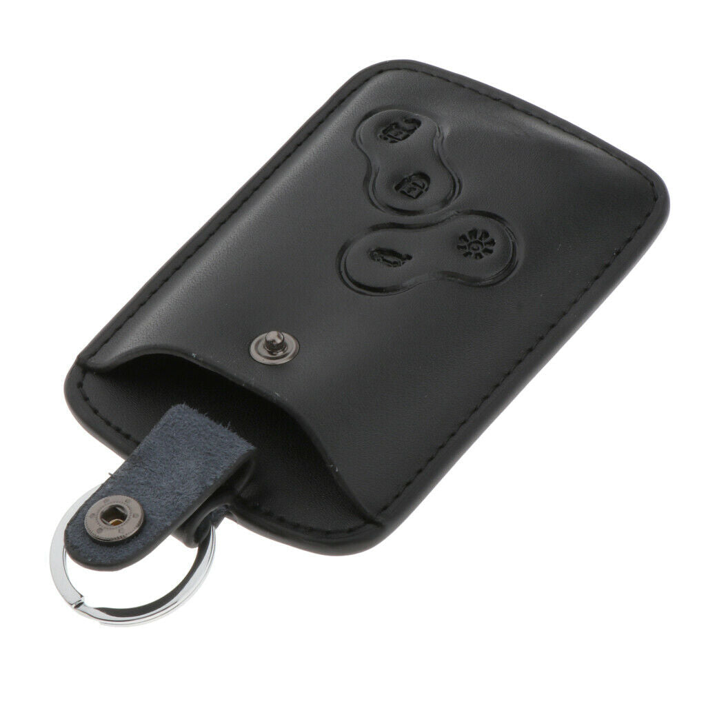 Car Leather Key Bag Men Car Key Case Holder Shell w/ Key Ring for Koleos New