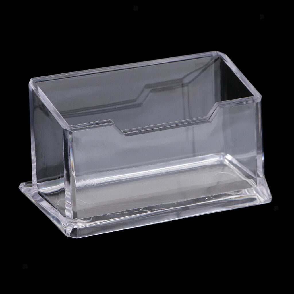 Office Desktop Business Card Holder Display Name Card Rack Stand Cases Storage