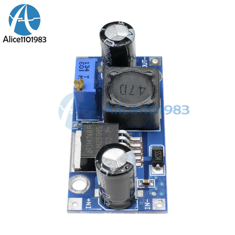 2PCS DC-DC Buck Converter Step Down Module LM2596 Power Supply Output 1.23V-30V