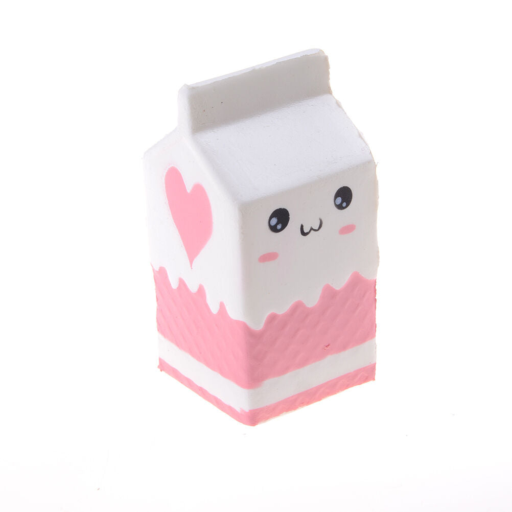 Cute  Milk Box Slow Rising Scented Cartoon Bread Hand Pillow To.l8