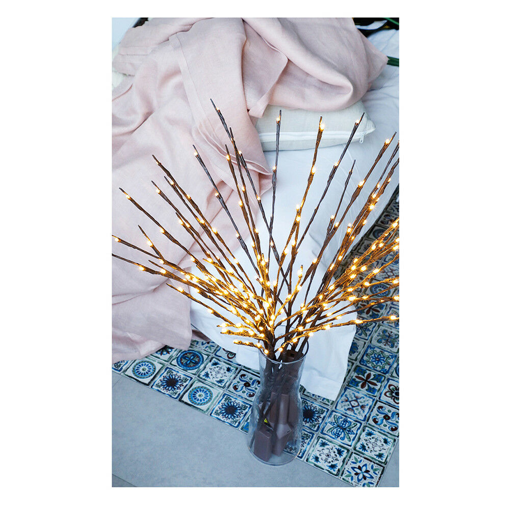 LED Willow Branch Lamp Floral Lights 20 Bulbs Home Christmas Party Garden.l8