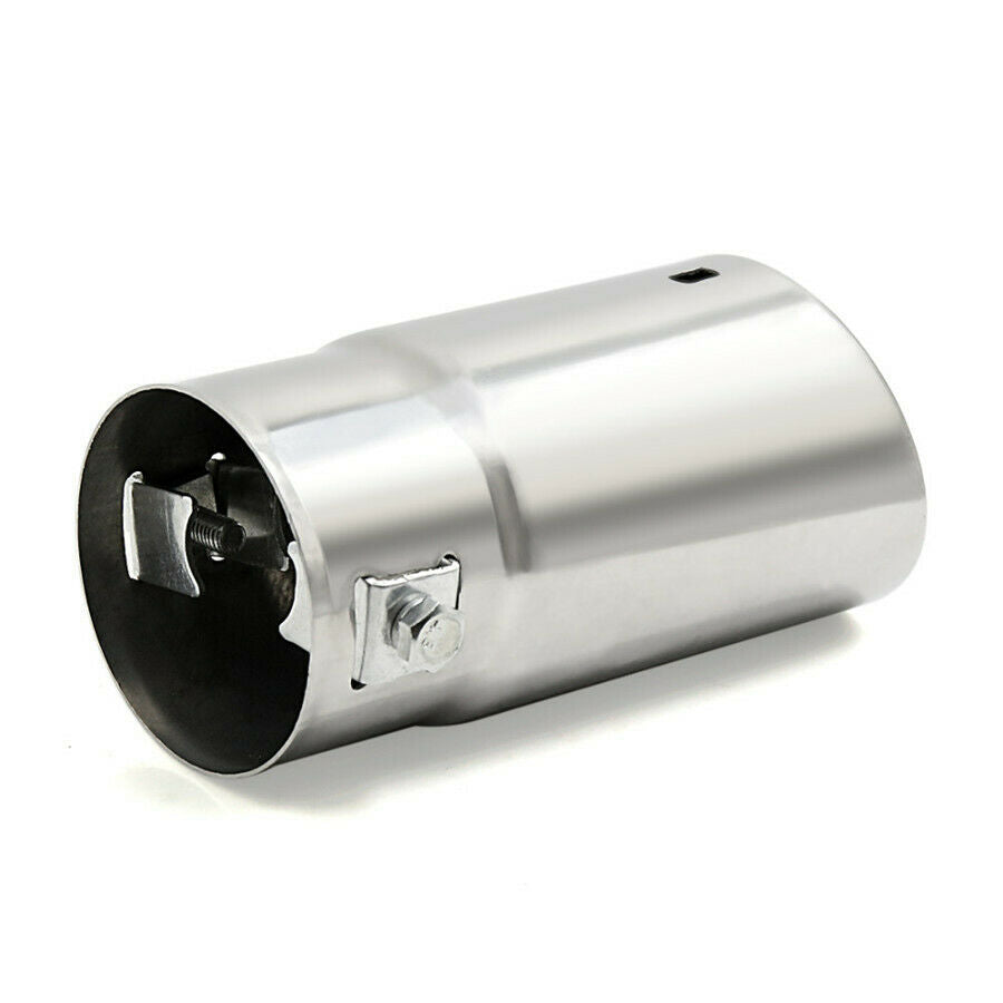 58mm Universal Car Bevel Exhaust Pipe Tip Muffler Stainless Steel Tail Tube USA
