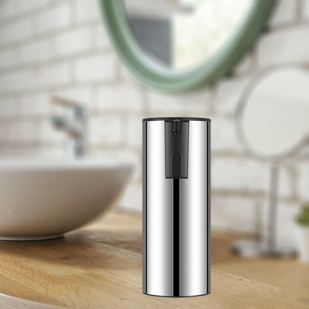 350ml Stainless Steel Bathroom No Touch Automatic Liquid Soap Dispenser