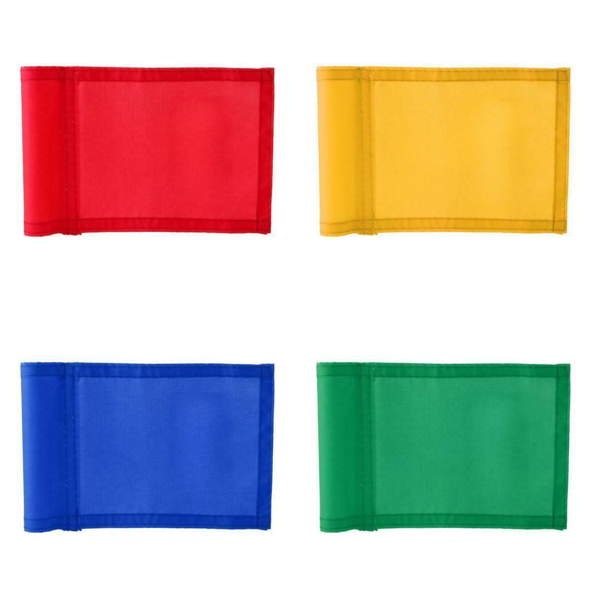 4x Portable 7"x5" Nylon Golf Putting Practice Green Marker Flag Backyard