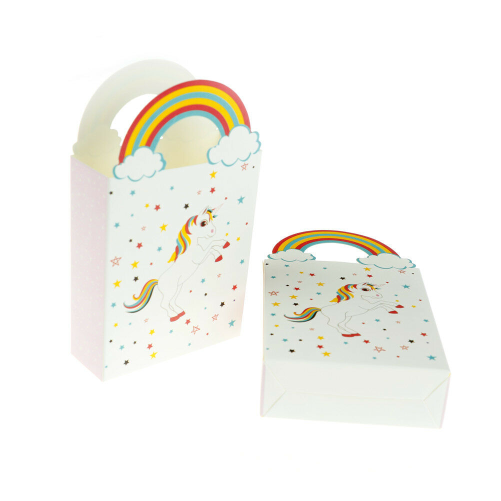 10pcs Rainbow Gift Box Party Candy Box Packages Kids Birthday Decor DD