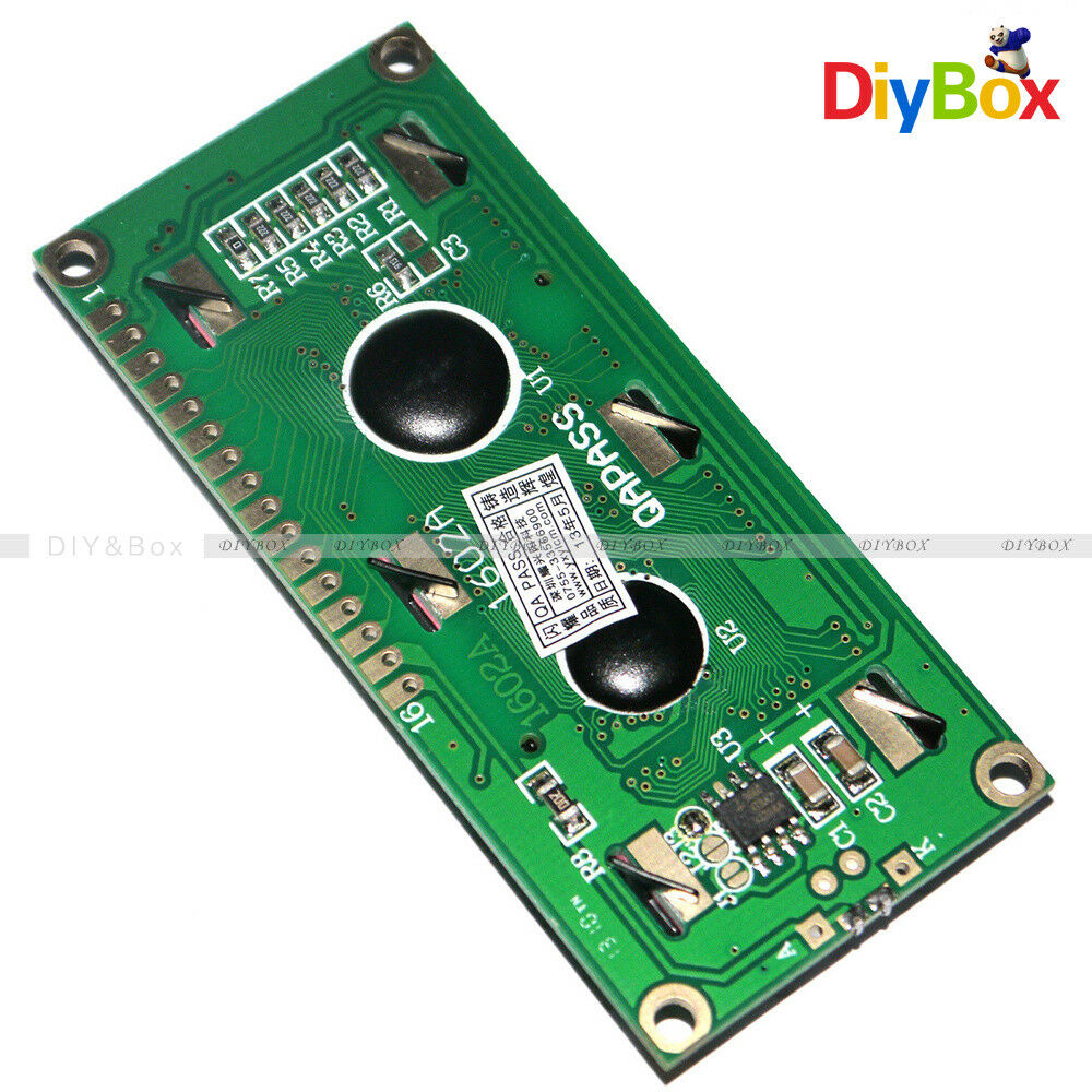 Blue Backlight LCD1602 3.3V 16X2 Lines White Character LCD 1602A F Raspberry Pi