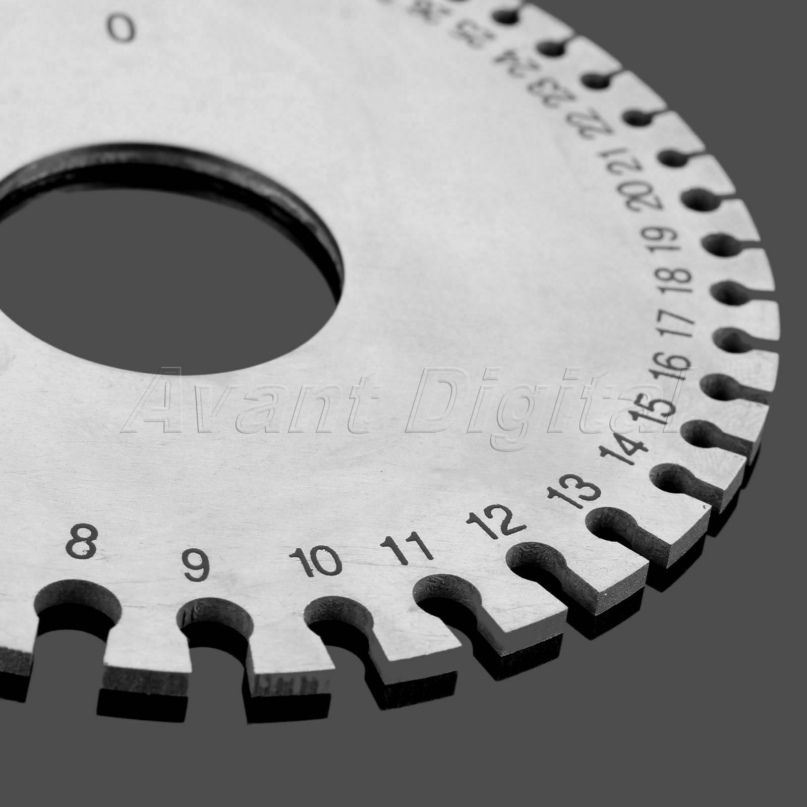 1pc Stainless Steel 0-36 Standard Round Wire Gauge Tool Measuring Copper Brass