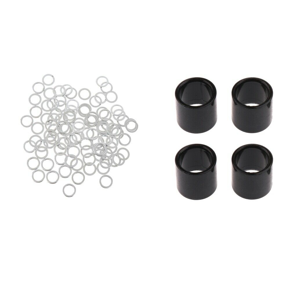 104PCS Pro Skateboard Bearings Spacers Speed Rings Axle Washers Accessories