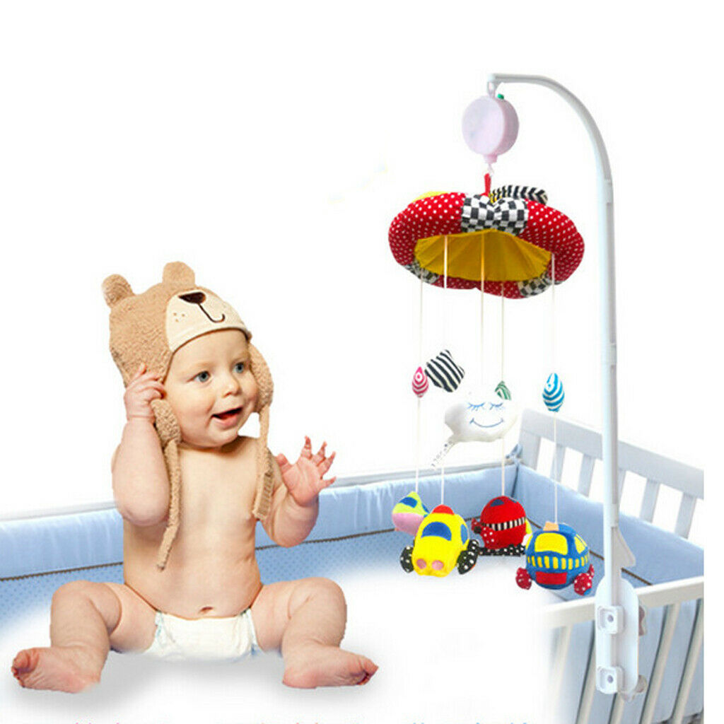 Baby Musical Crib Mobile Hanging Rotating Toys with USB and RC, Built-in 35