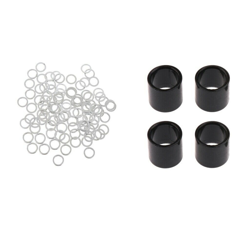 104PCS Pro Skateboard Bearings Spacers Speed Rings Axle Washers Accessories