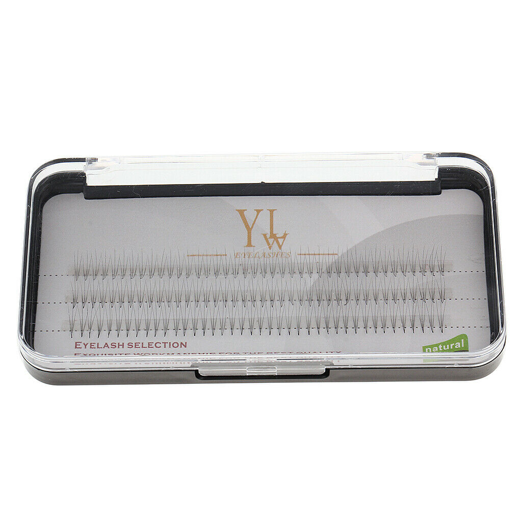Black Individual False Eyelashes Cluster Eye Lashes Extensions Makeup 9mm