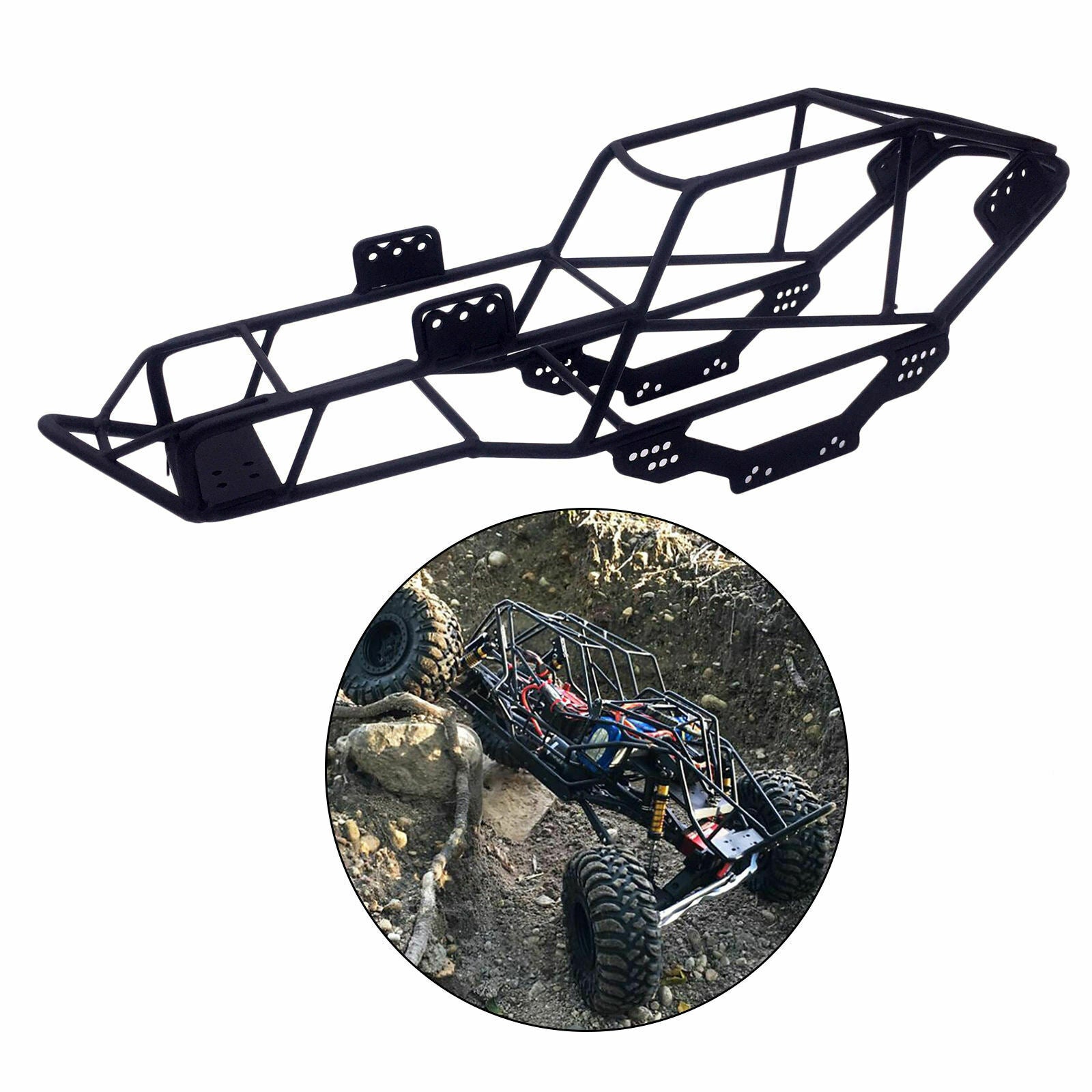 Heavy Duty RC Roll Cage Frame for Axial SCX10 1/10 Truck Car DIY Modified