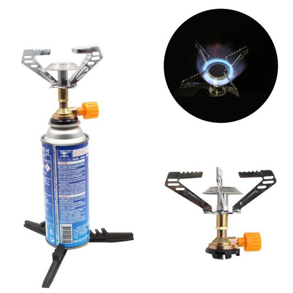 Gas Stove Single Burner Backpacking Stove Zinc Alloy for Mountaineering