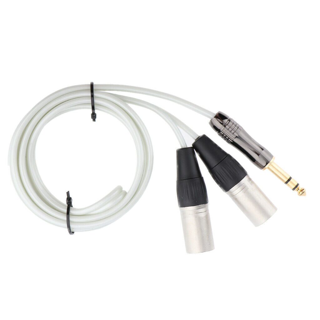 6.35mm to XLR Male TRS Connector Cables for 150cm Double Male Stereo Audio