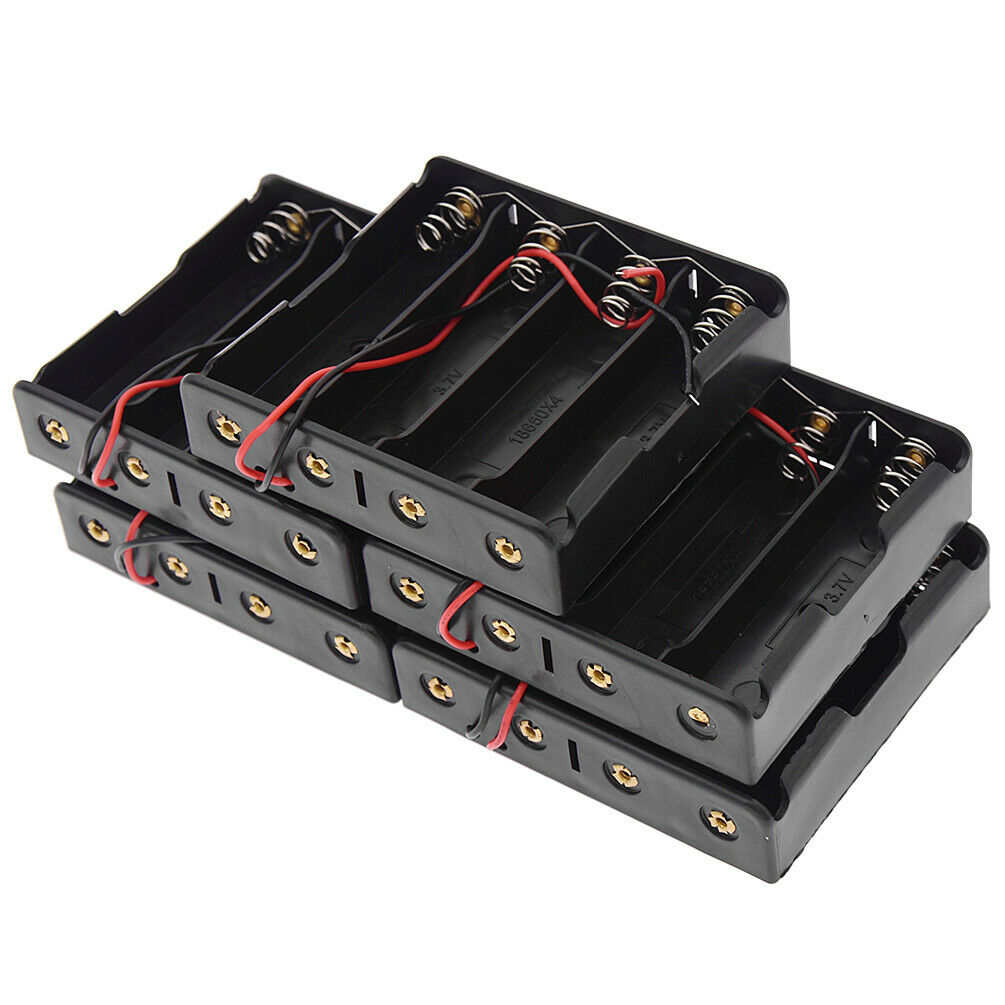 5Pcs DIY Li-ion Battery Plastic Connecting Case Holder for 4x3.7V  Battery