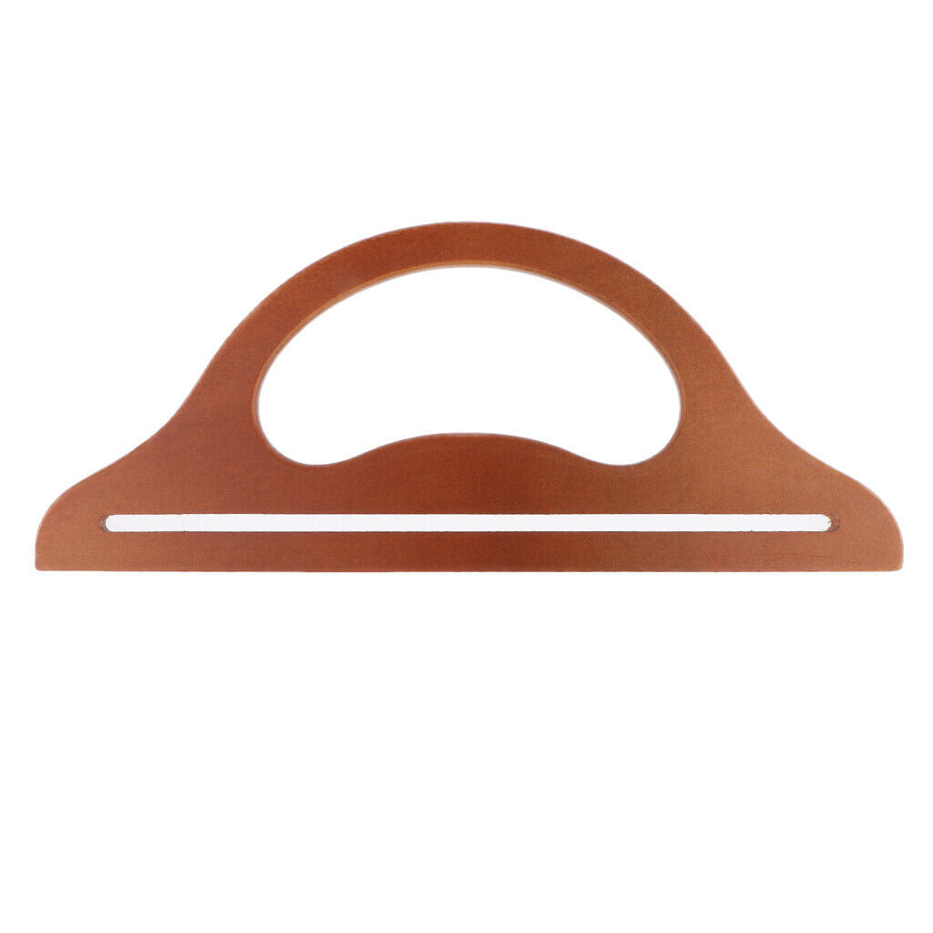 2pcs Wooden Purse Clutch Handbag Bag Handle DIY Purse Making Accessory