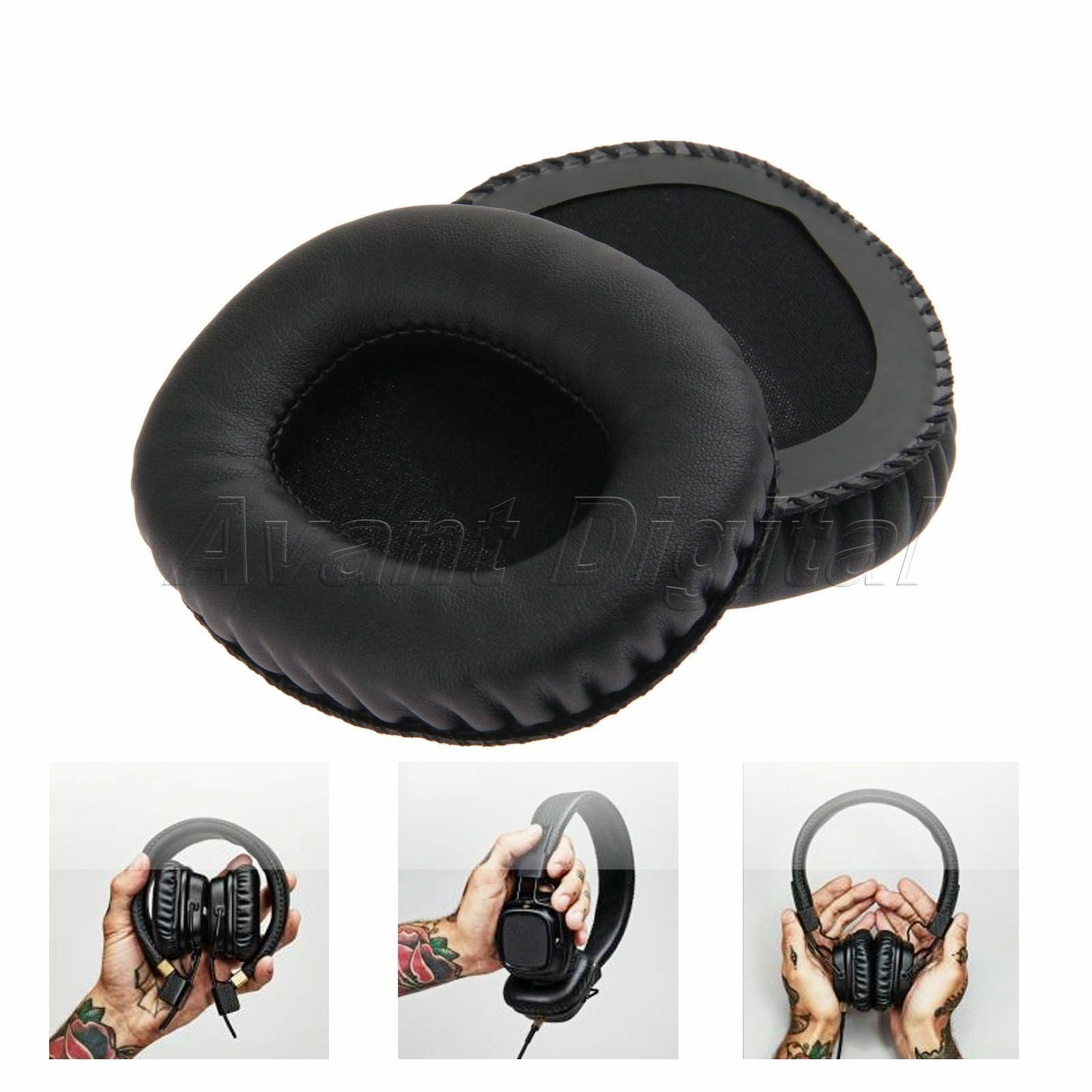 Replace Acc Foam Ear Pads Cushion For Headphone Marshall Monitor Over-Ear Stereo
