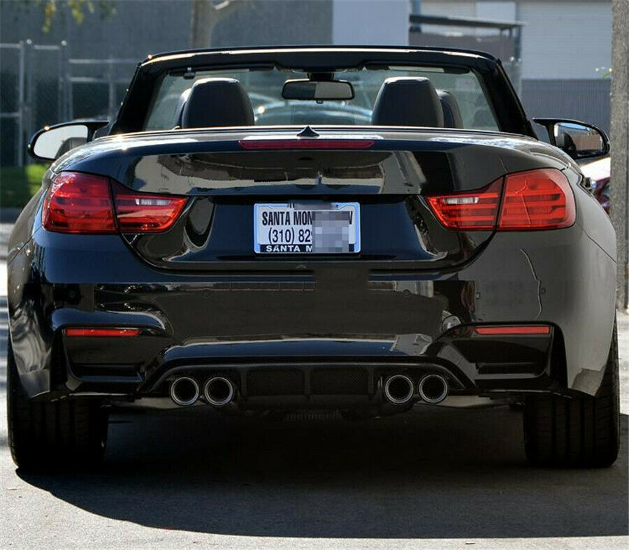Black Stainless Steel + Carbon Fiber Tip Exhaust Pipe 2.5'' Inlet 3.6'' Outlet