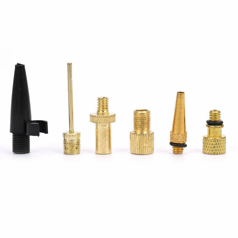 Bicycle Bike Inflator Pump Nozzle Kit Valve Adaptors Inflator Pump Nozzle S FG