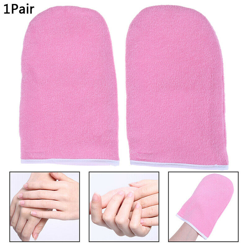 1 Pair Wax Warmer Protection Paraffin Hand Gloves Heater SPA Cotton MitteDD