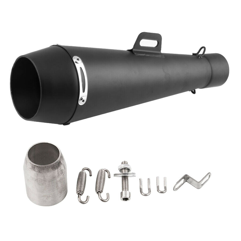Stainless Steel Motorcycle ATV Exhaust Muffler Pipe Kit Slip On Escape