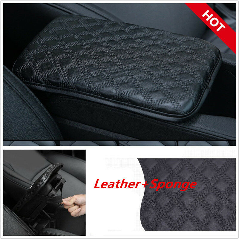 Car Center Console Box /Armrest box Leather+Sponge Cushion Armrests Cover Pad