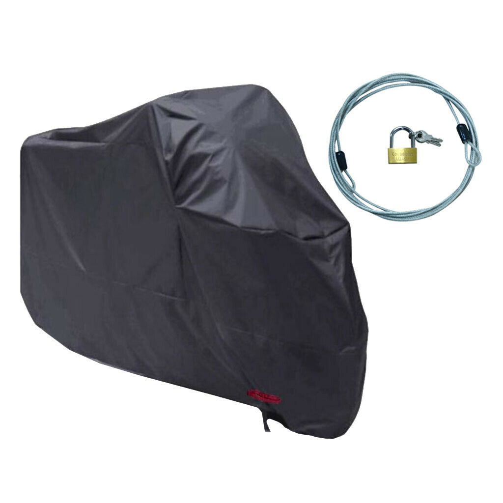 1 Set 2XL Waterproof Motorcycle Cover UV Scooter Protector with Cover Lock