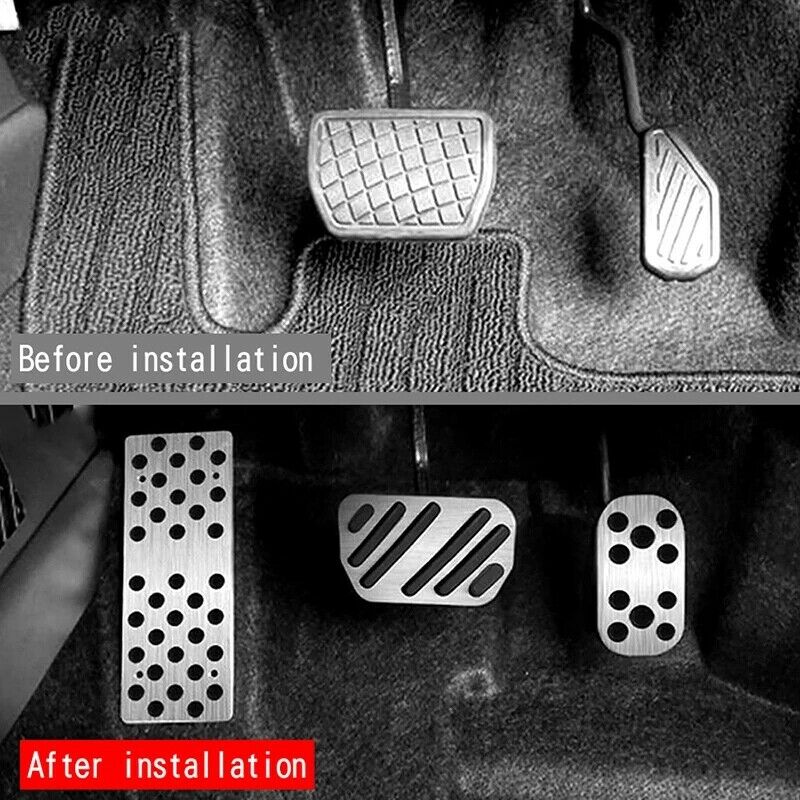 Car Aluminum Accelerator Pedal Brake Pedal Foot Pedal Interior Decoration foH2O6