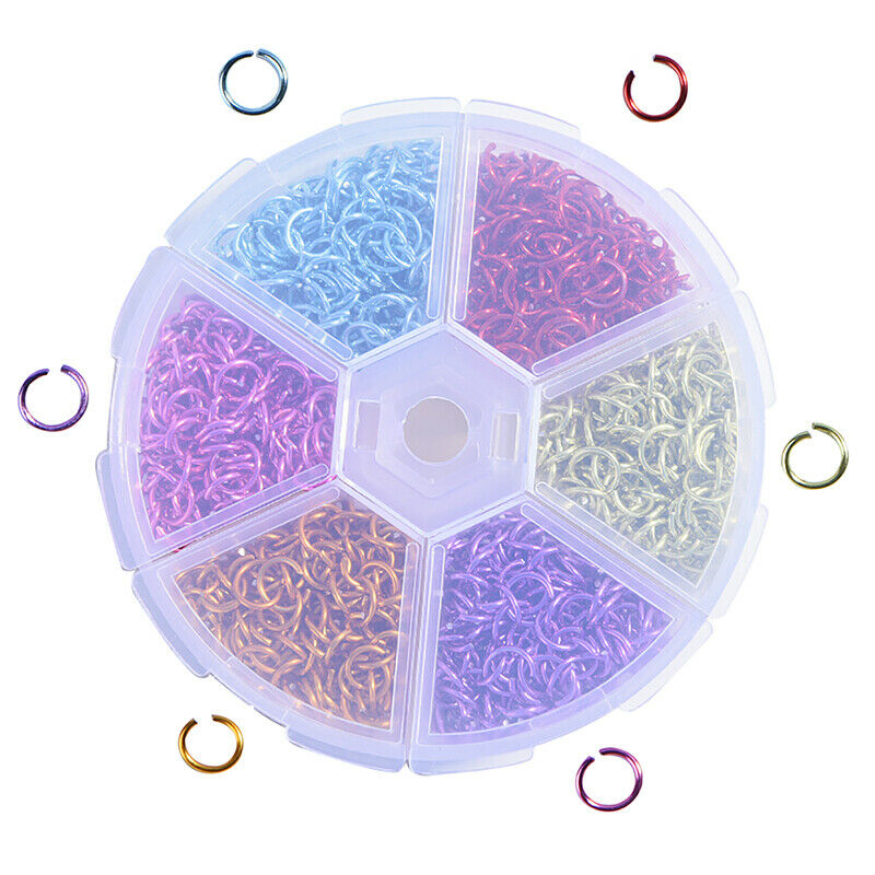 1080Pcs/Box Mixed Colors Open Jump Ring Split Rings Jewelry Making Findin.l8