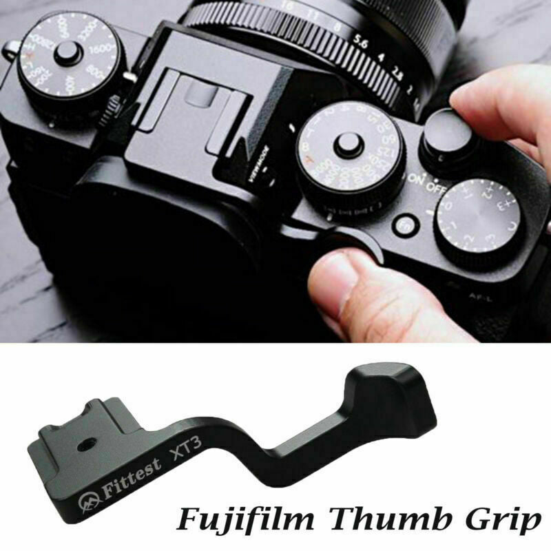 For Fujifilm Fuji XT3 X-T3 Camera FITTEST Aluminum CNC Thumb Handle Grip Hotshoe