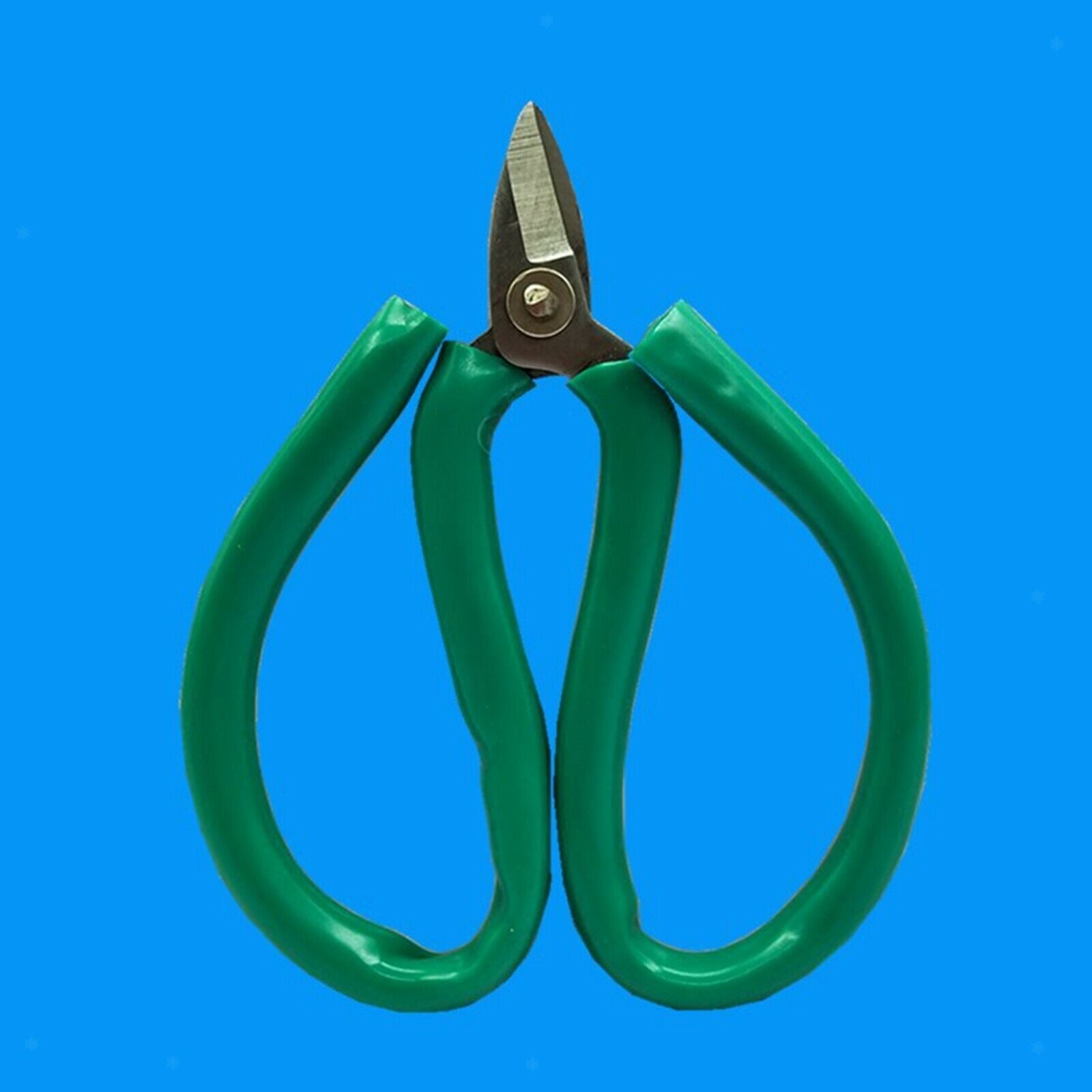 Wire Cutter Scissors Green Handle Anti Corrosion for Clothing  9.5x11.5cm