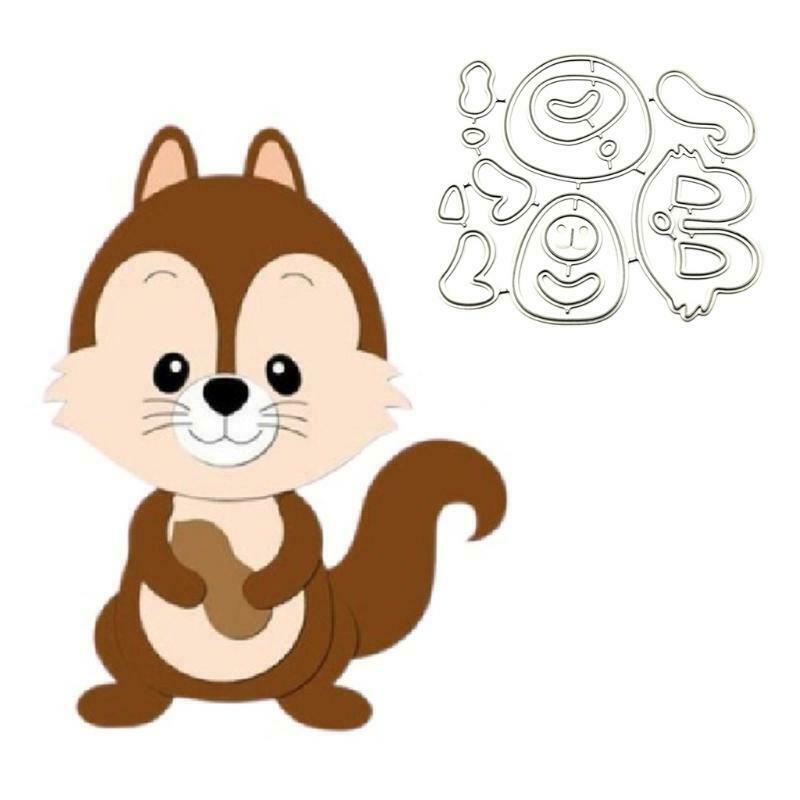 Squirrel DIY Embossing Carbon Steel Mould  for Album Paper Card Making