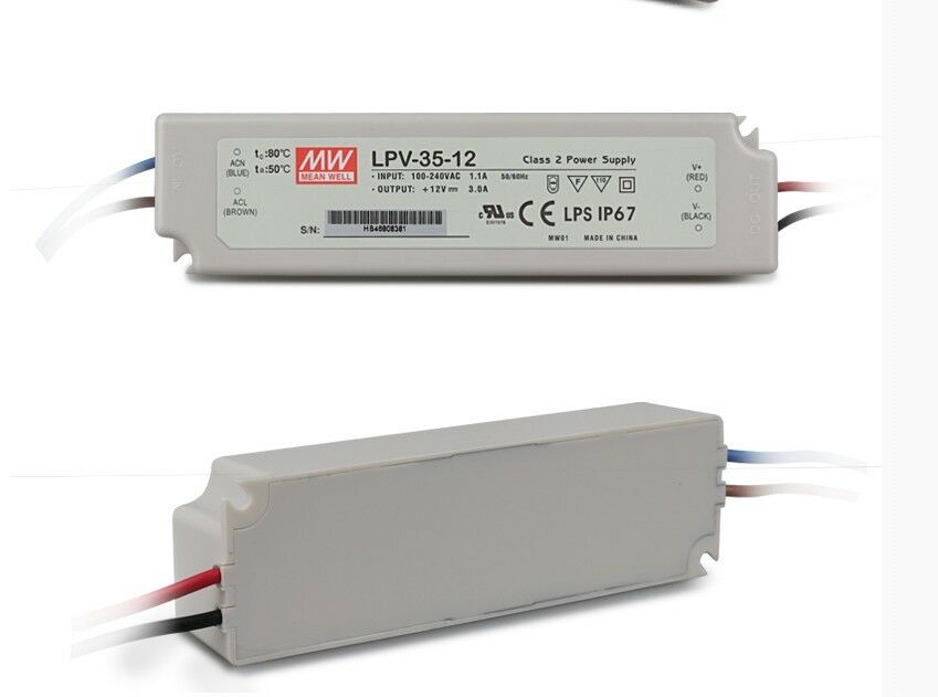 1PCS  FOR Ming Wei switching power supply LPV-35-12 35W 12V3A waterproof