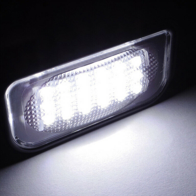 2PCS LED License Plate Light For Mercedes Benz W203 Car Number Plate Lamp BDAU
