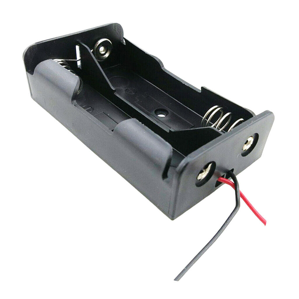 Rubber Wire Battery Holder Case Storage Box for 1x18650 Battery Black
