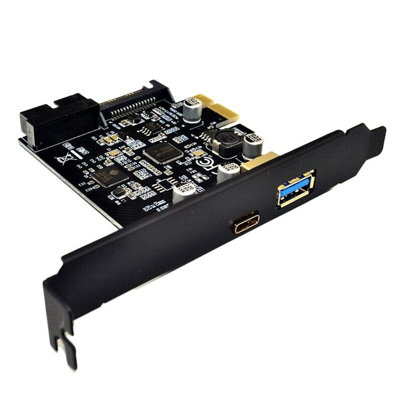 USB3.0 Type-C Front Adapter Card C-Type Plug 19PIN ASMeida 1042A P2H2