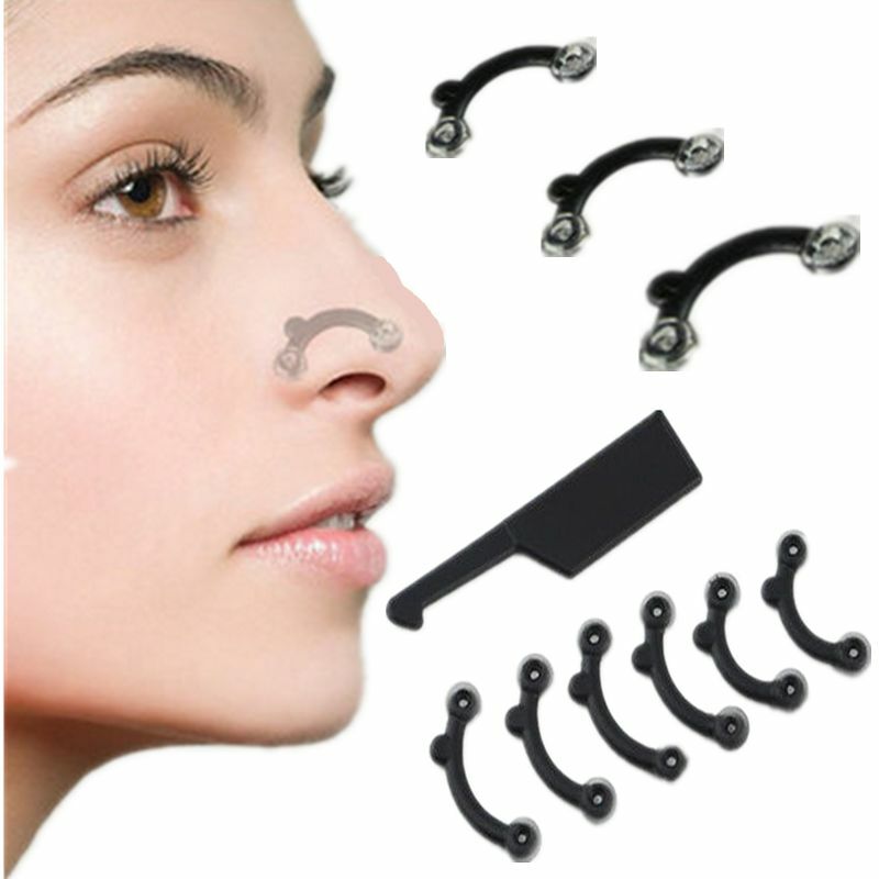 6 Pcs Nose Up Lifting Shaping Set Clipper Shaper Beauty Tool 3 Size + Free Clip
