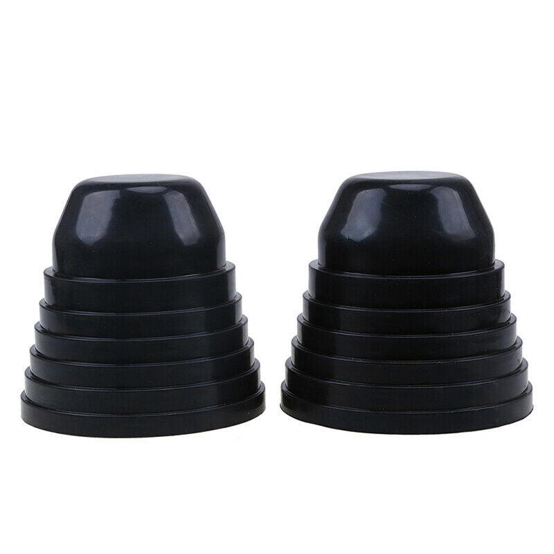 2pcs Rubber Seal Cap Dust Waterproof Housing Cover for LED HID Headlight Black