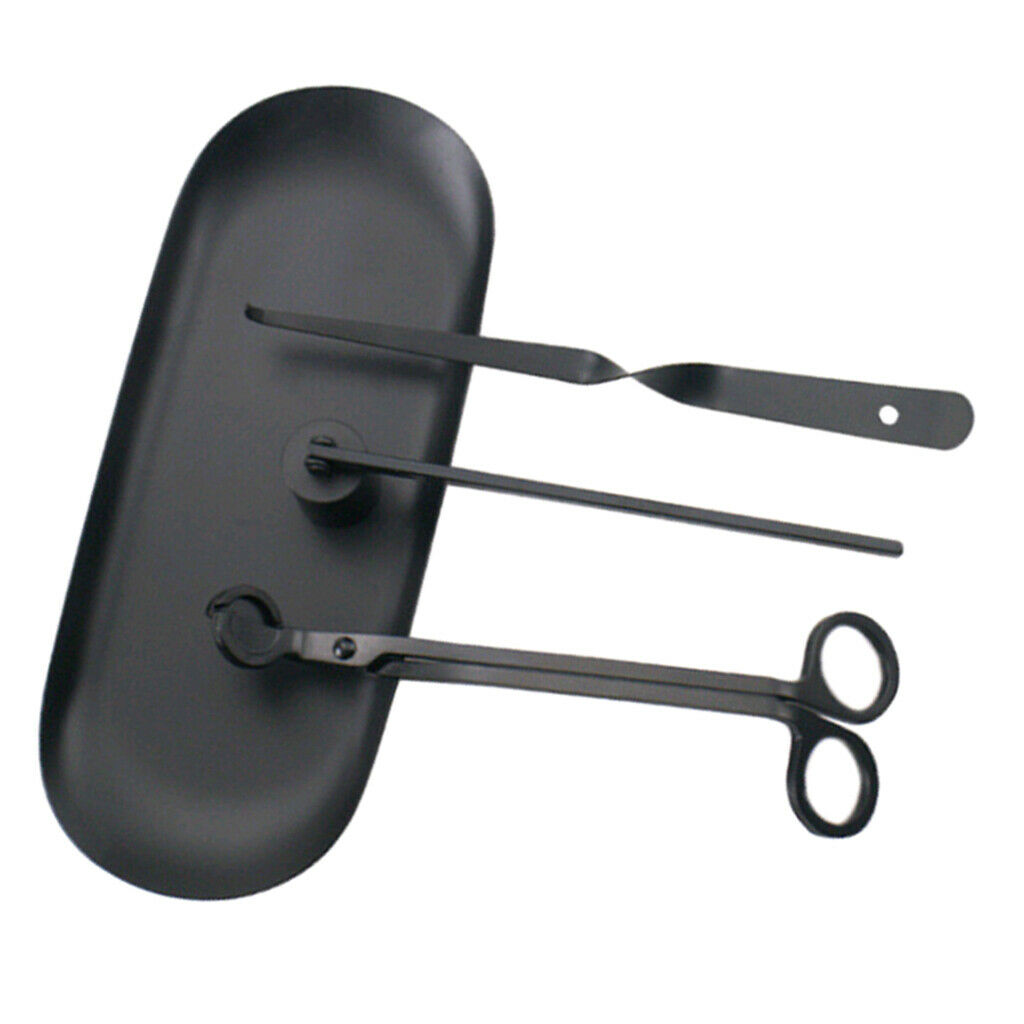4pcs Candle Snuffer Set Candle Accessories Shear + Cover + Hook +