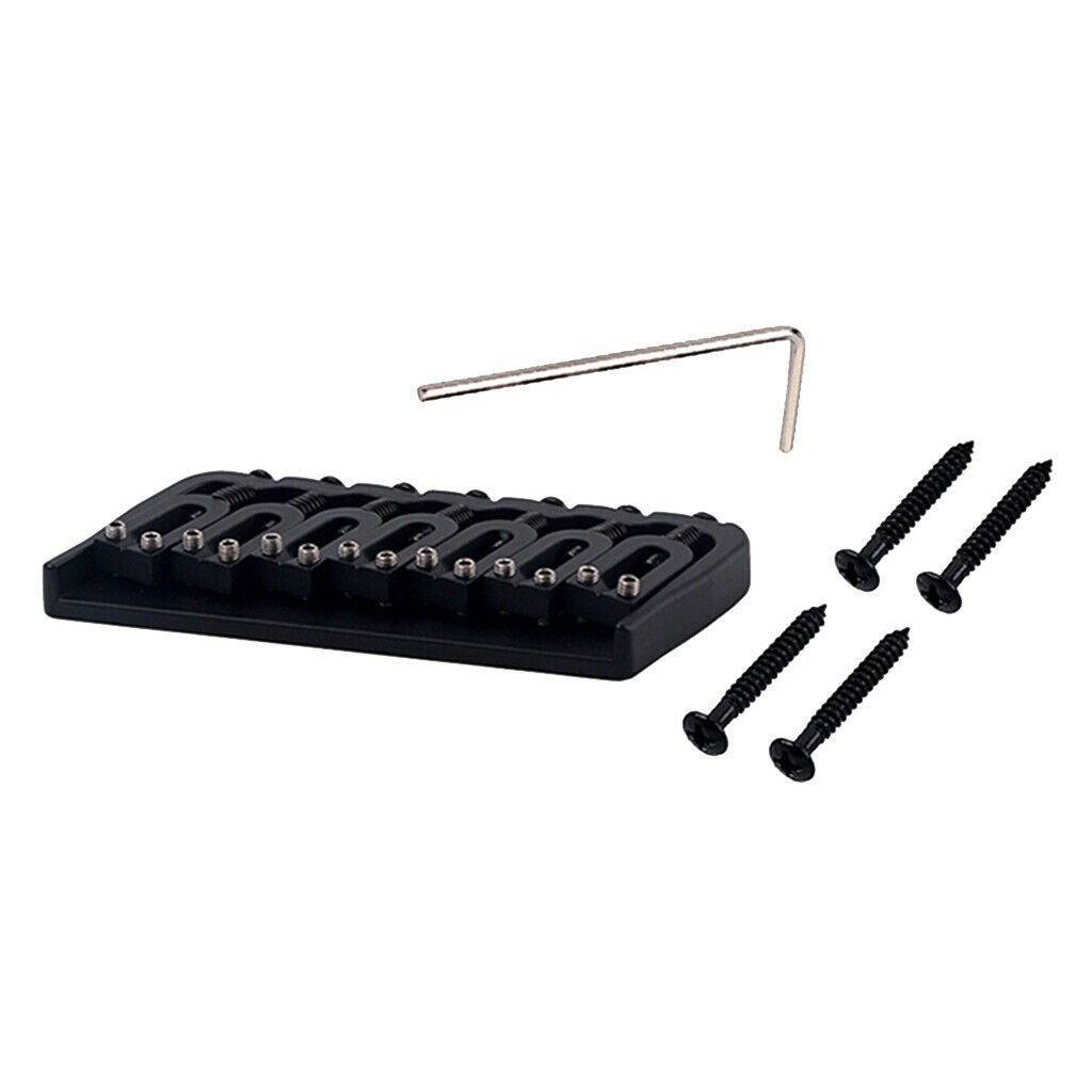 Electric Guitar Bridge, 94MM Metal Fixed Hardtail Saddle Bridge Top Load Guitar