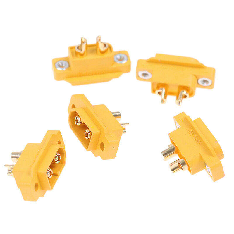 5pcs AMASS XT60E-M Mountable XT60 Male Plug for RC Drone FPV Racing Fixed Bo RM