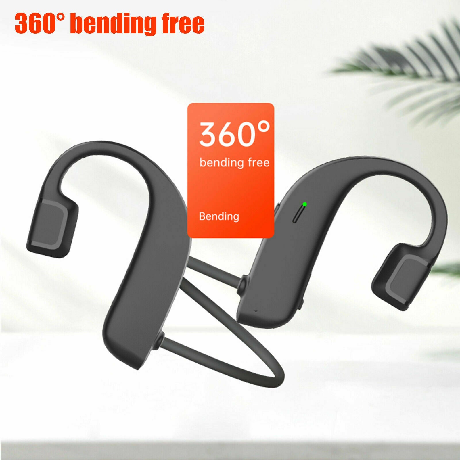 Wireless Bone Conduction Open Ear Headset Bluetooth 5.0 Headphones Outdoor Sport