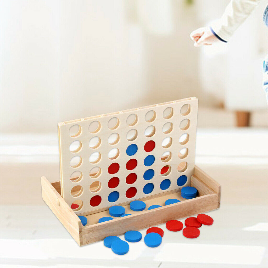 Foldable Line up 4 Game Chess Match Kids Puzzle Development Educational Toys