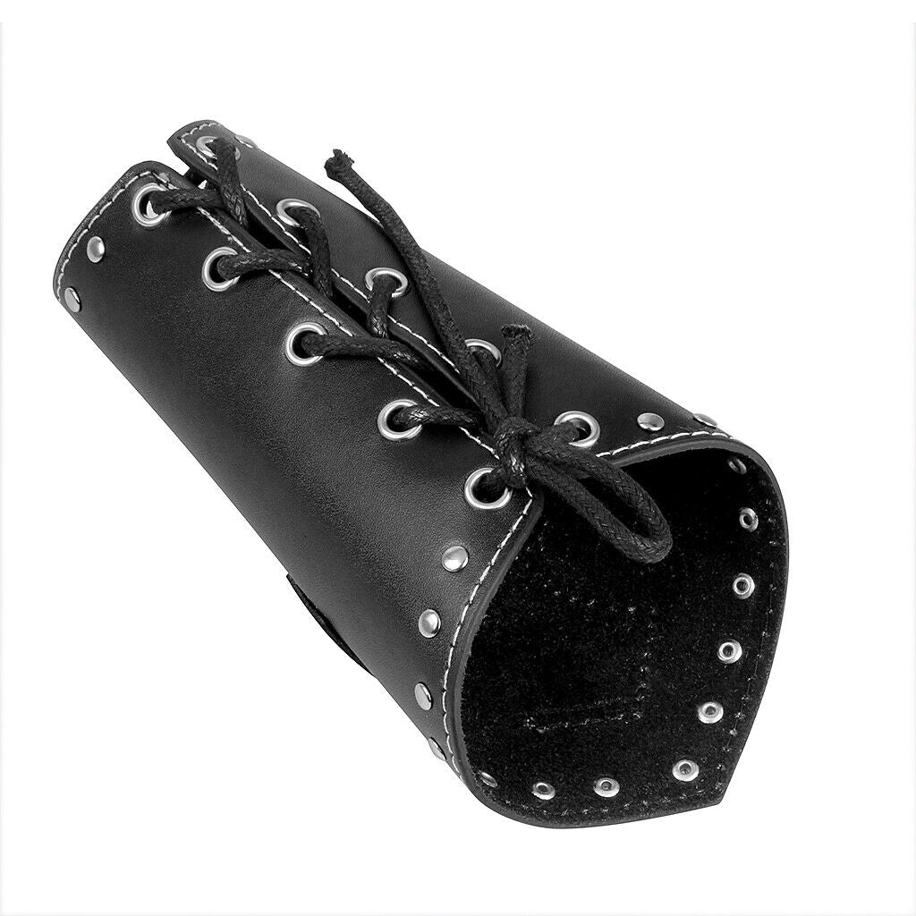 2pack of Faux Leather Arm Guard Medieval Knight Bracers Adjustable Wrist Band